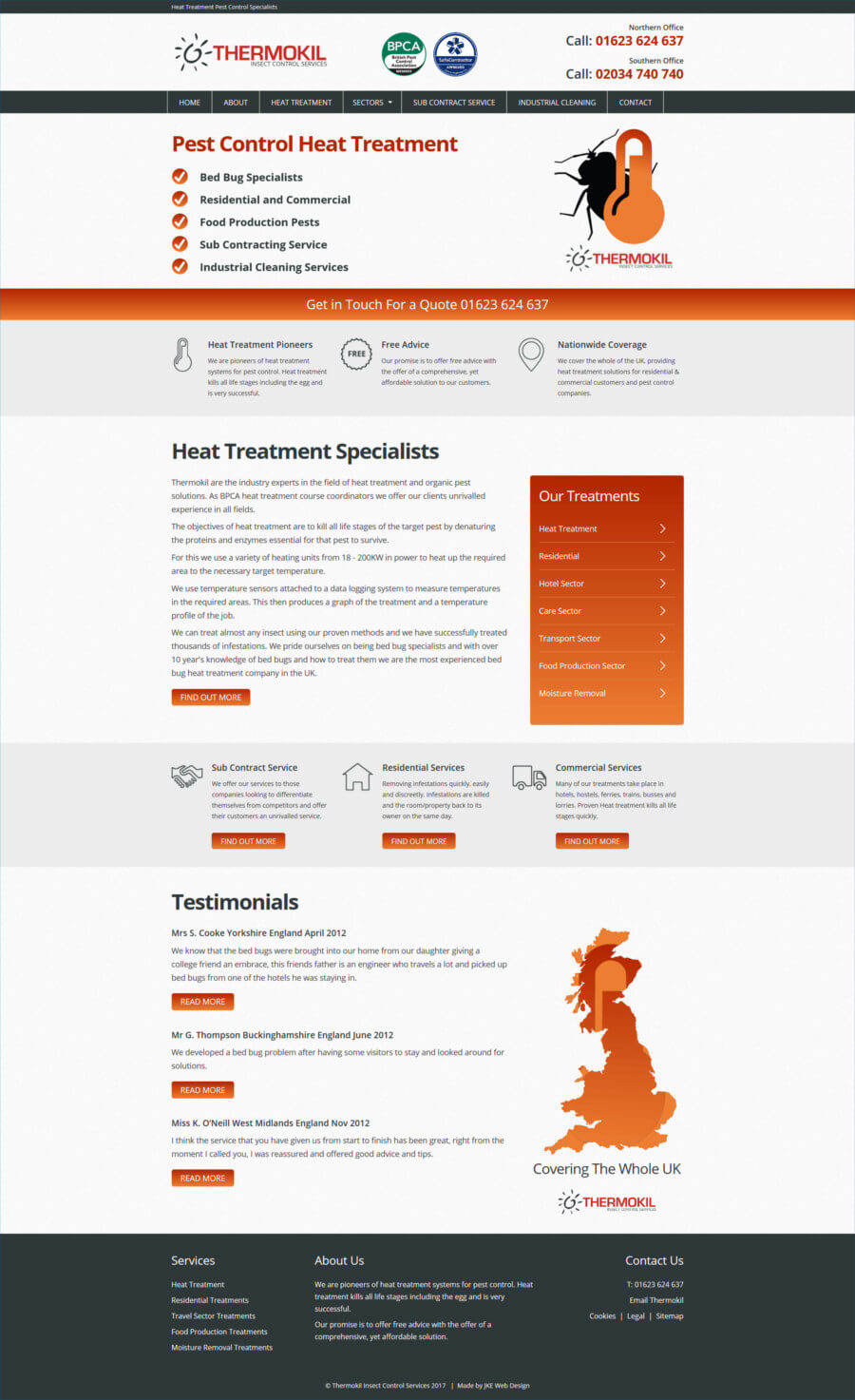 Thermokil Insect Control website